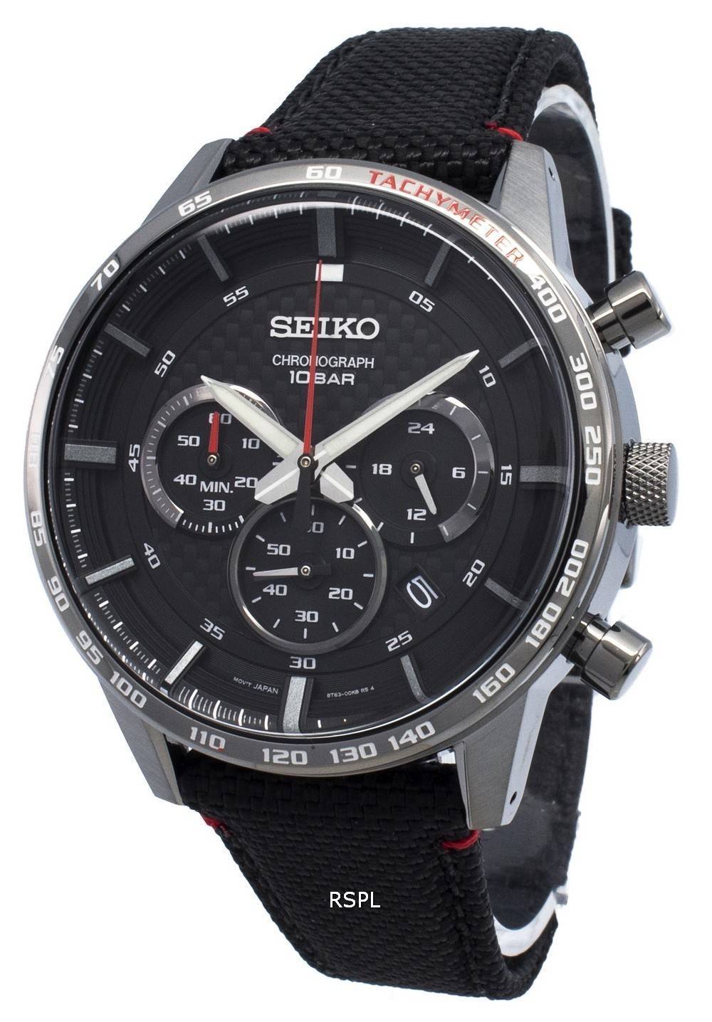 Seiko Chronograph SSB359P SSB359P1 SSB359 Tachymeter Quartz Men's Watch ...