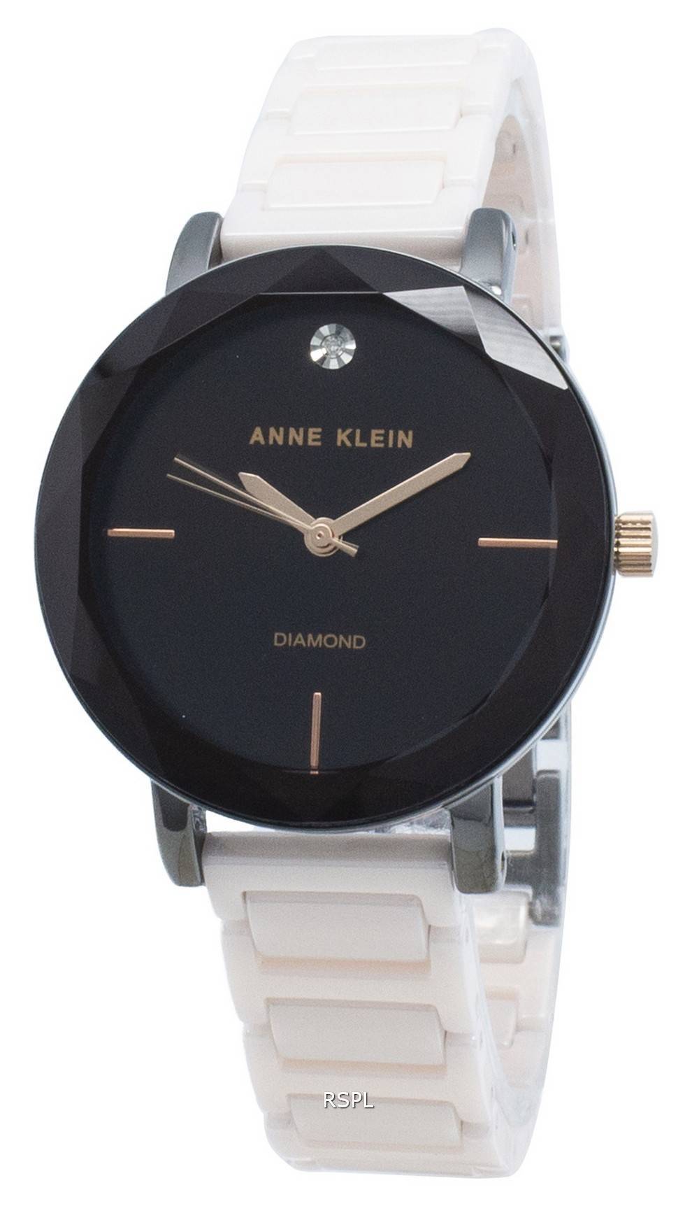 Anne Klein 3365GYLP Diamond Accents Quartz Women's Watch - DownUnderWatches